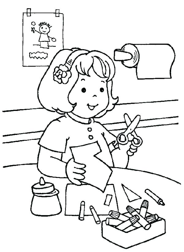 600x820 Cut Out Coloring Pages E Cute Cartoon Dog Coloring Pages