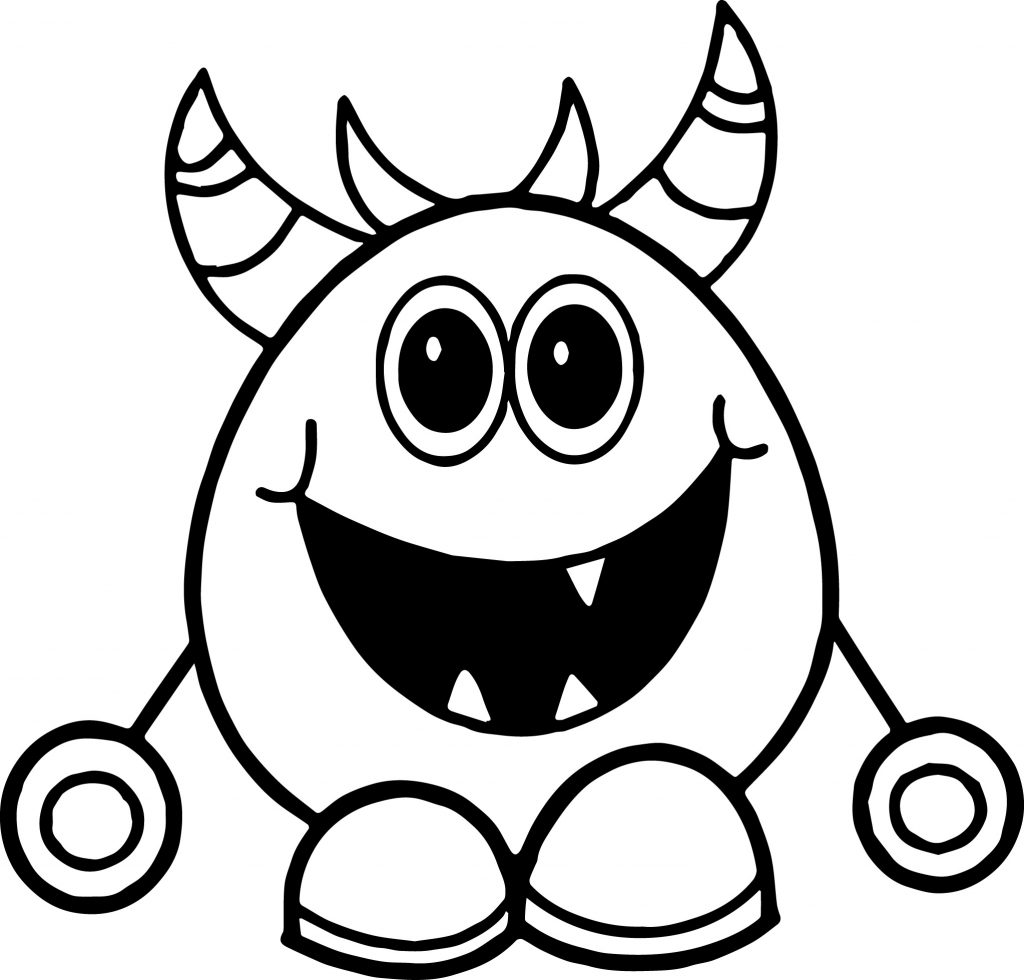 Cute Alien Coloring Pages