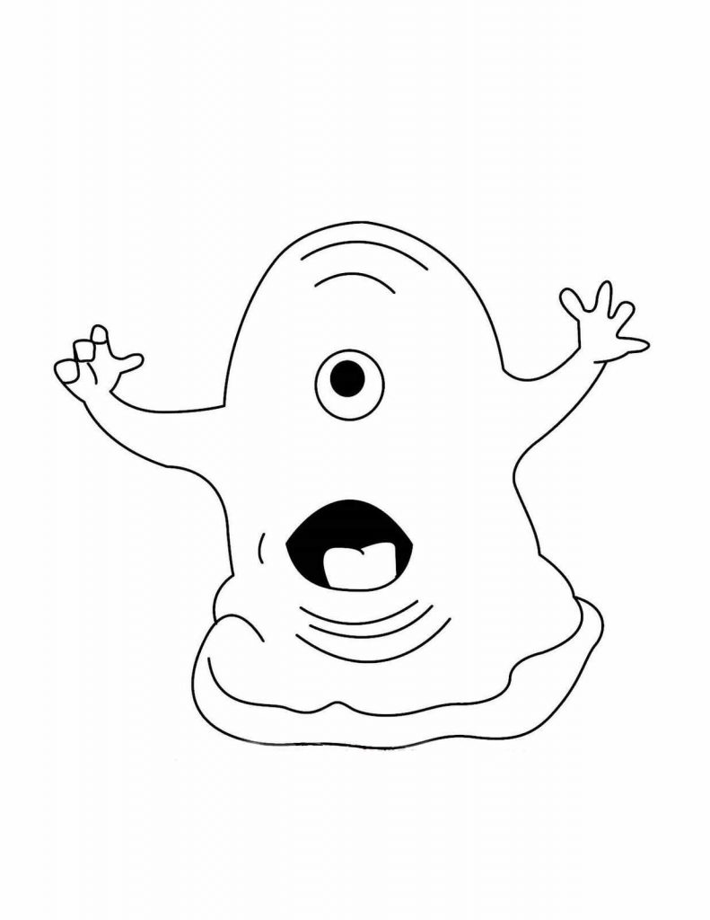 791x1024 Alien Coloring Page