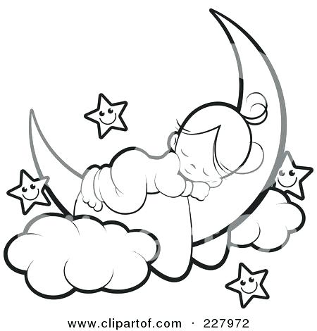 450x470 Coloring Pages Of The Moon Crescent Moon Coloring Page Fresh Ideas