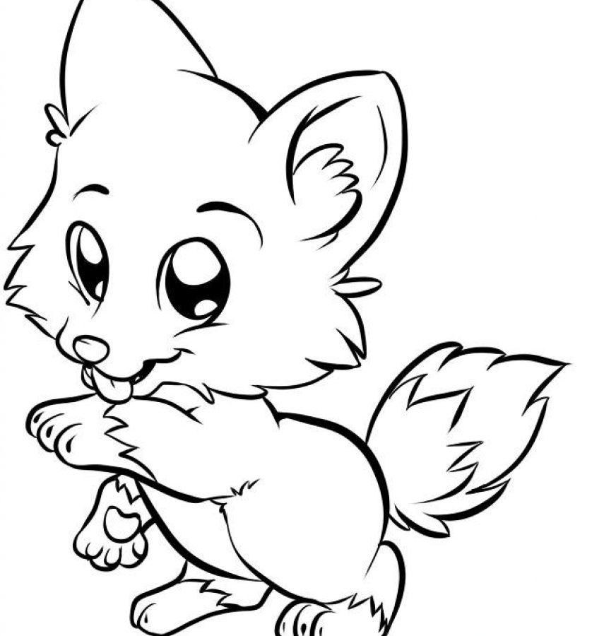 Cute Animal Coloring Pages For Girls