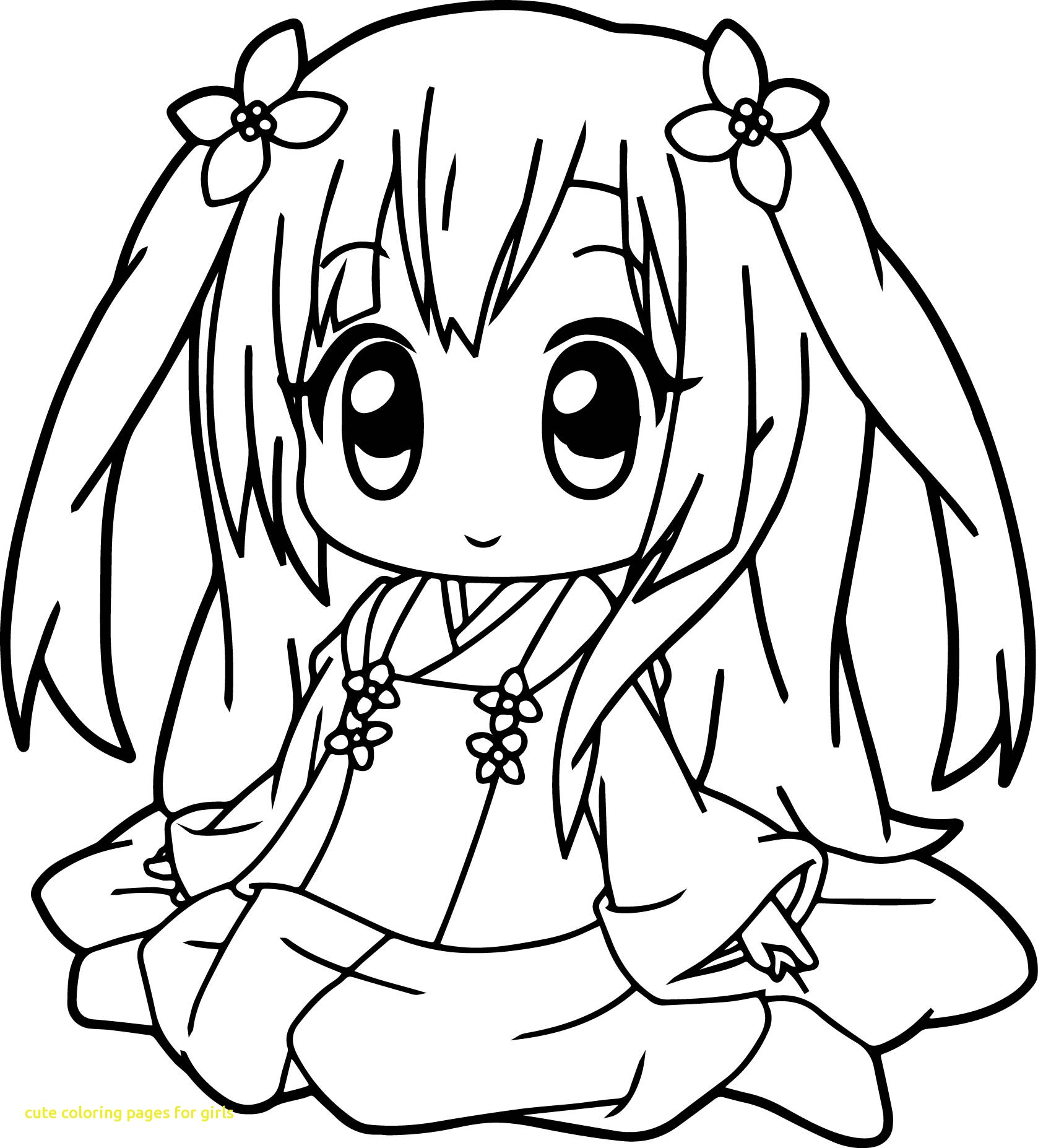 1677x1854 Cute Coloring Pages For Girls With Very Cute Anime Girl Coloring