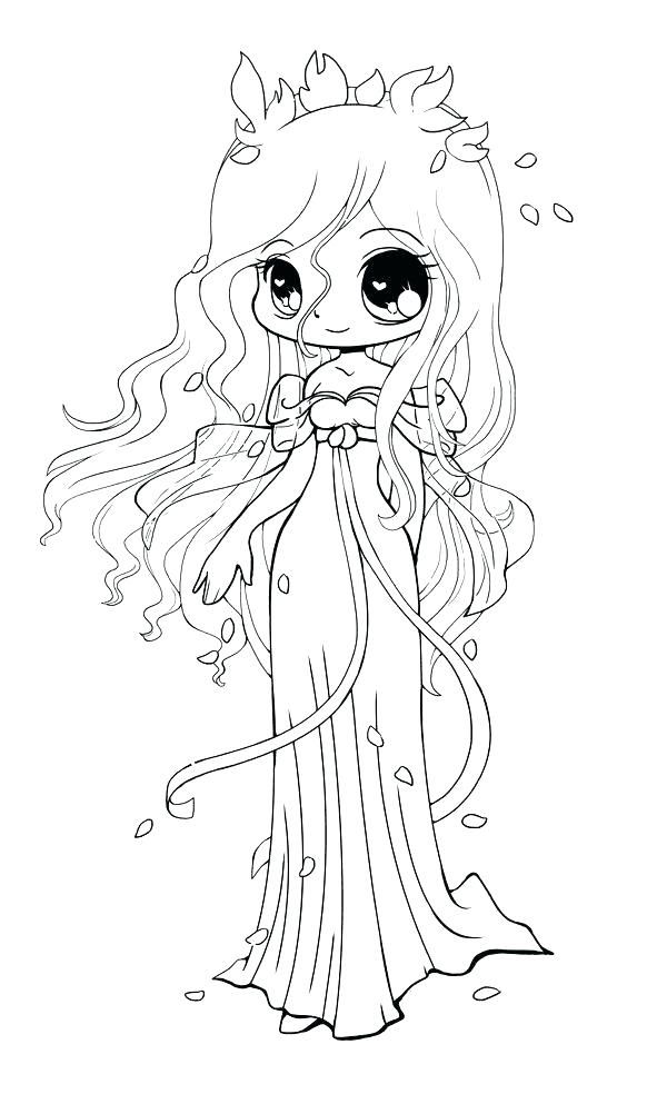 600x1002 Cute Anime Coloring Pages To Print Inside Ideas 4 Cute Anime