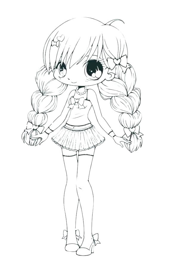 577x870 Anime Coloring Pages Printable