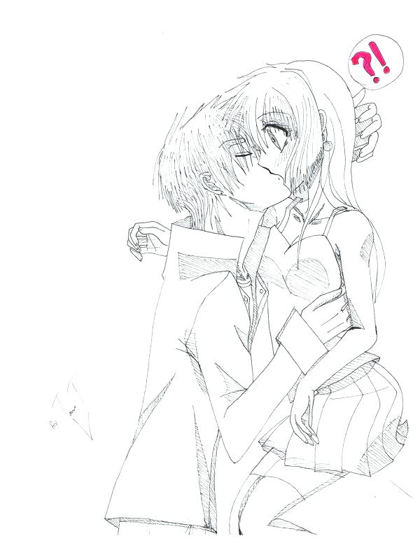 600x776 Anime Couples Coloring Pages Anime Couple Coloring Pages Free