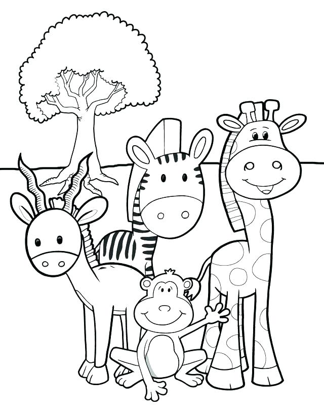 640x828 Coloring Pictures Of Baby Animals Cute Baby Animal Coloring Pages