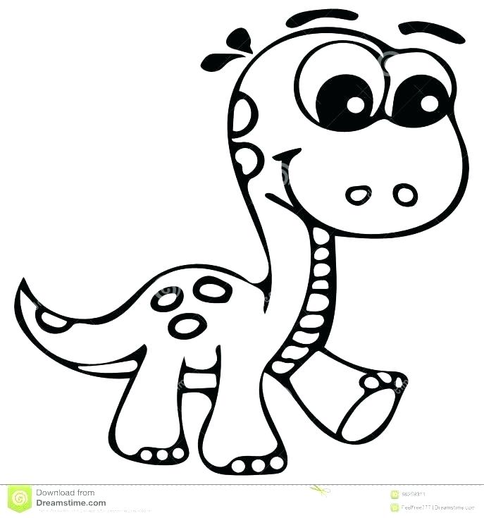 687x735 Baby Dinosaur Coloring Page Cute Saur Coloring Pages Cute Baby