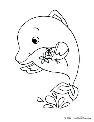 363x470 Baby Dolphin Coloring Pages Dolphin To Color In Coloring Page