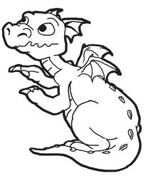 236x254 Cute Baby Dragon Coloring Pages Pictures To Colour