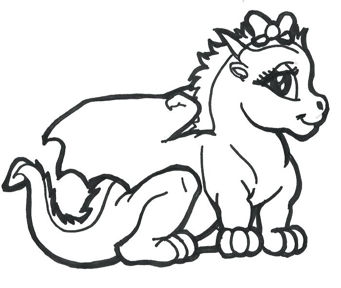 700x592 Baby Dragon Coloring Pages Fire Breathing Dragon Coloring Page