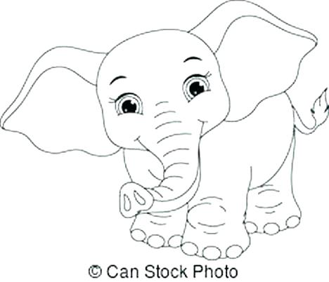 468x402 Baby Elephant Coloring Pages Good Baby Elephant Coloring Pages
