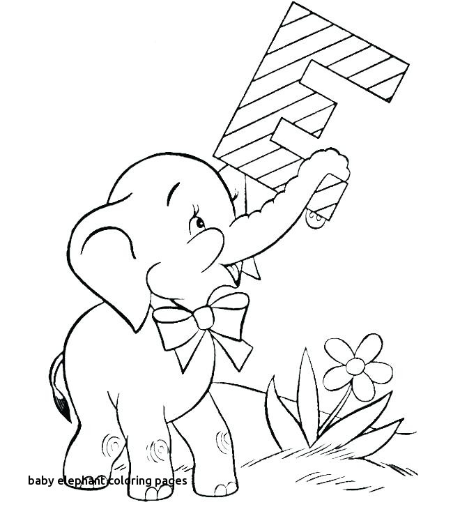 660x740 Baby Elephant Coloring Page Coloring Page Animal Cute Baby