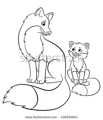403x470 Fox Coloring Pages Baby Fox G Pages Cartoon And Pictures Page Kids
