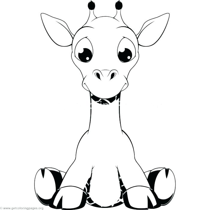 700x700 Cute Giraffe Coloring Pages Baby Giraffe Coloring Pages As Well As
