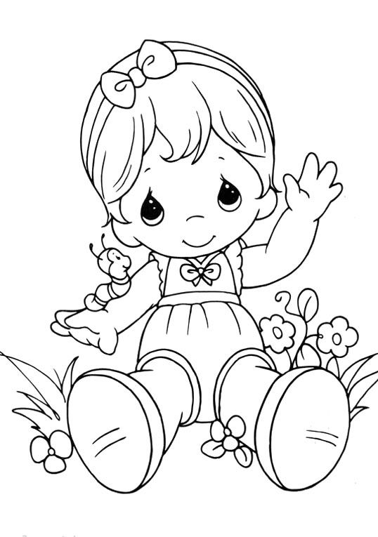 538x765 Baby Girl Colouring Pages Ba Girl Colouring Pages Ba Girl Coloring
