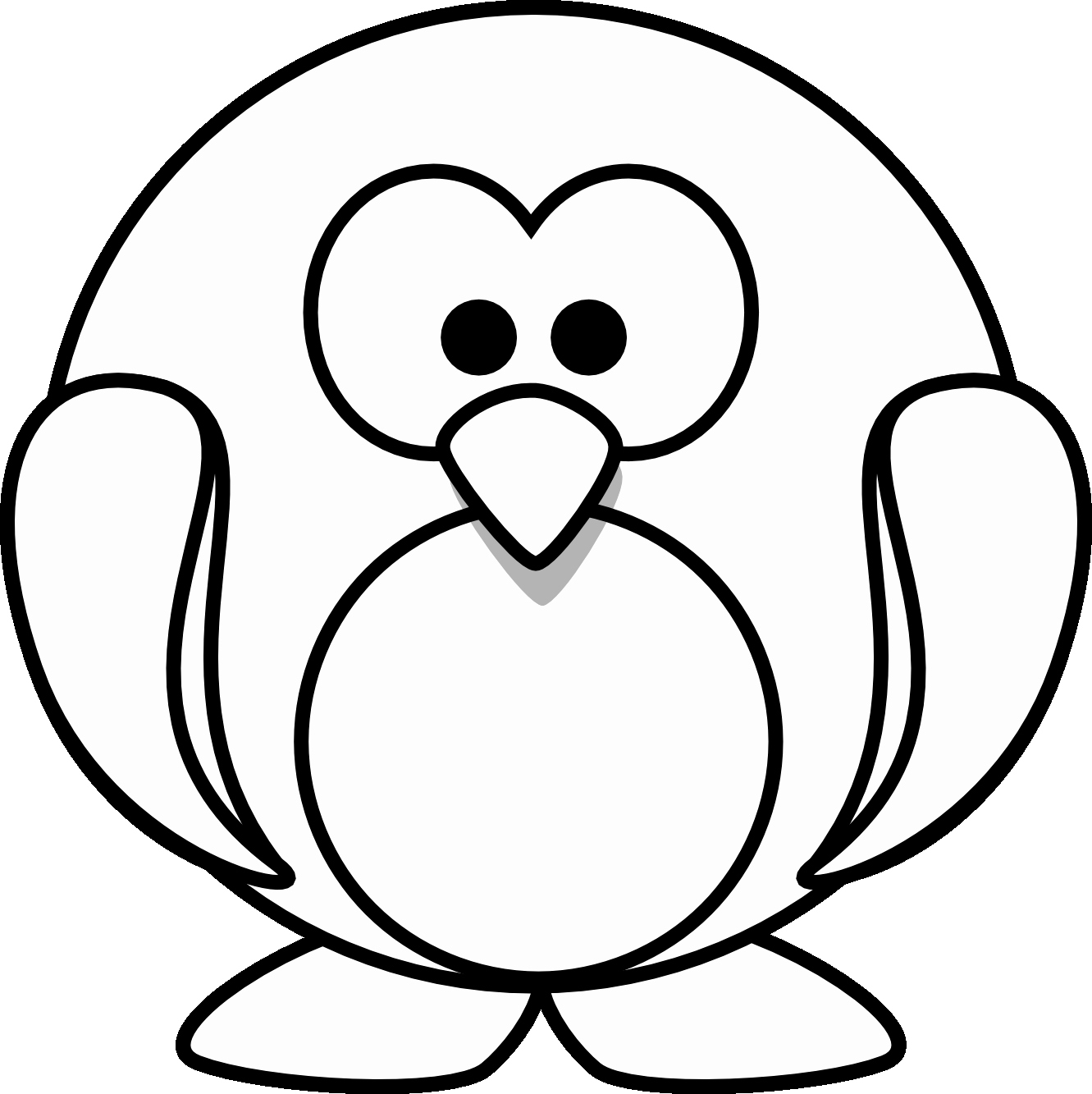 1331x1333 Scarf Coloring Page Baby Penguin Coloring Pages Ohmygirl.us