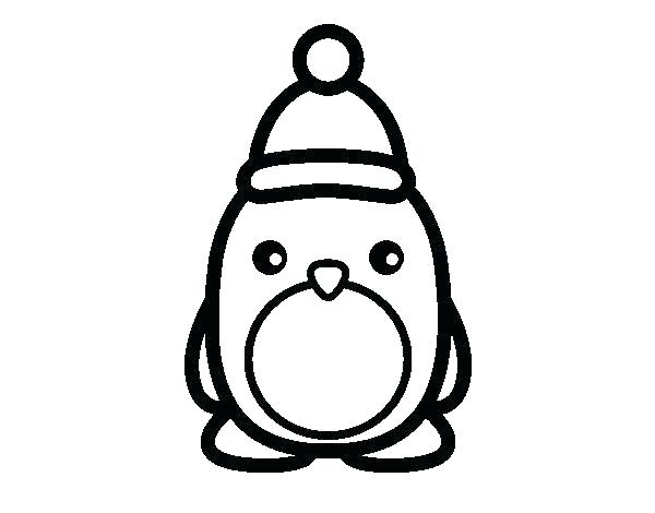 600x470 Unique Cute Baby Penguin Coloring Pages Kids Elephant Animal Page