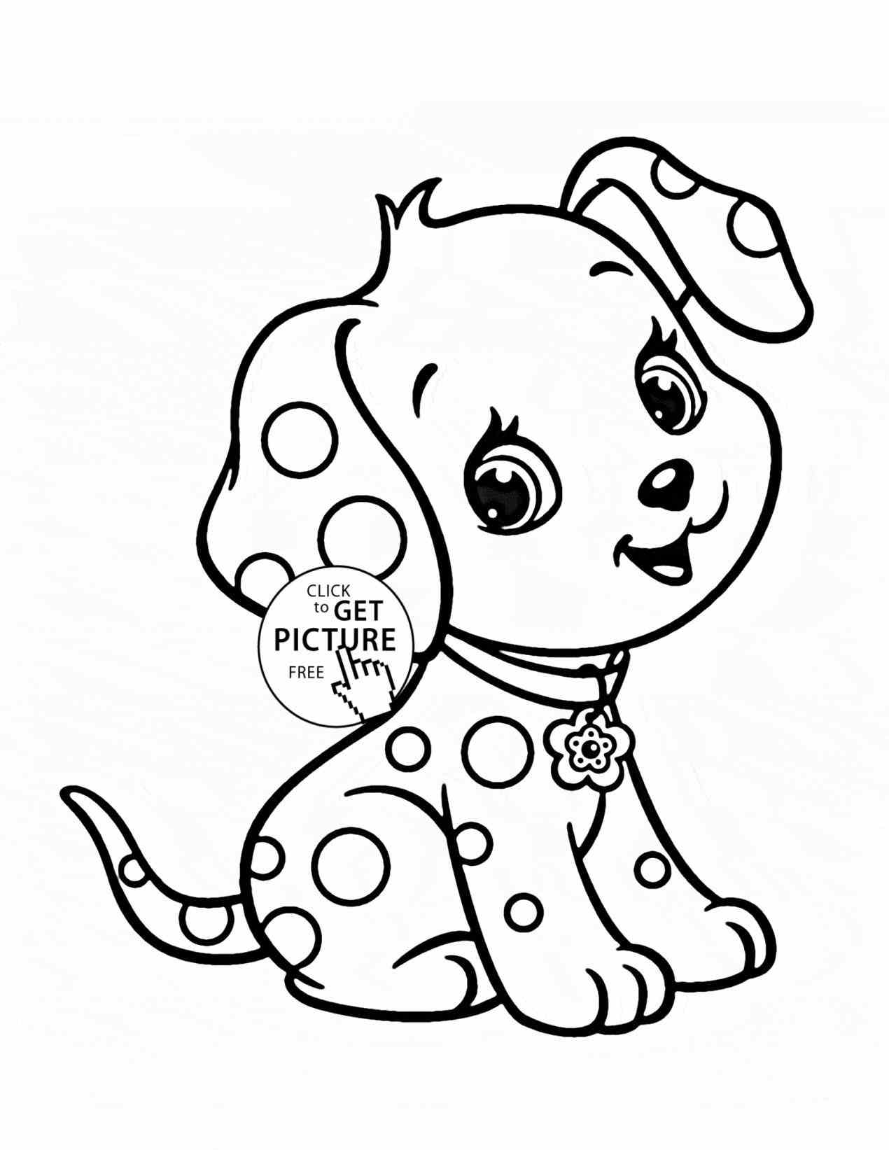 Cute Baby Puppy Coloring Pages