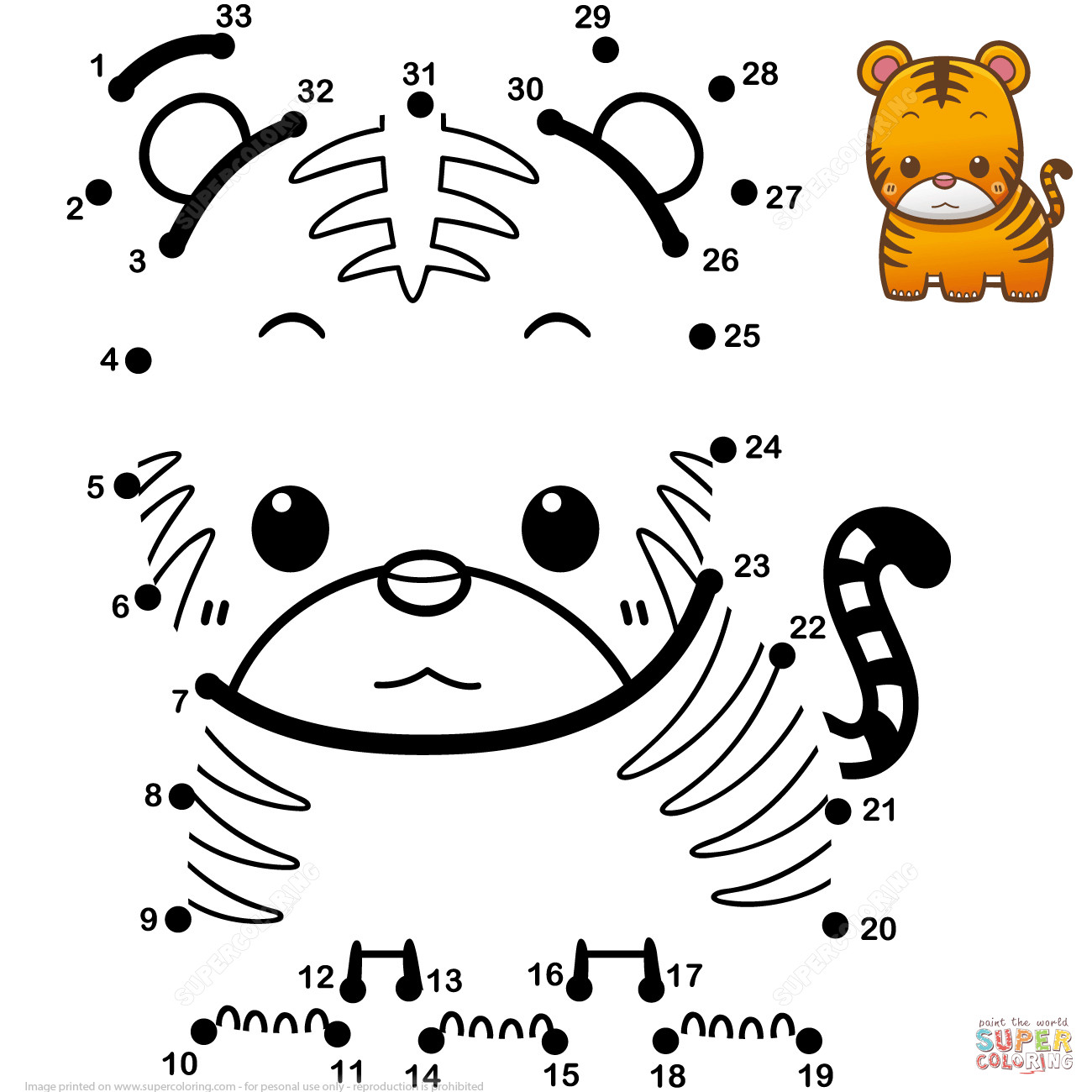 1300x1300 Cute Baby Tiger Coloring Pages Gallery 7 F Book Page