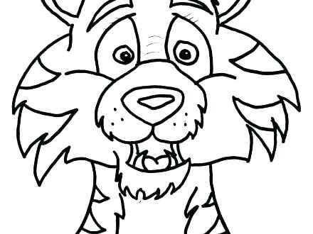 440x330 Cute Tiger Coloring Pages Cute Tiger Coloring Pages Cartoon
