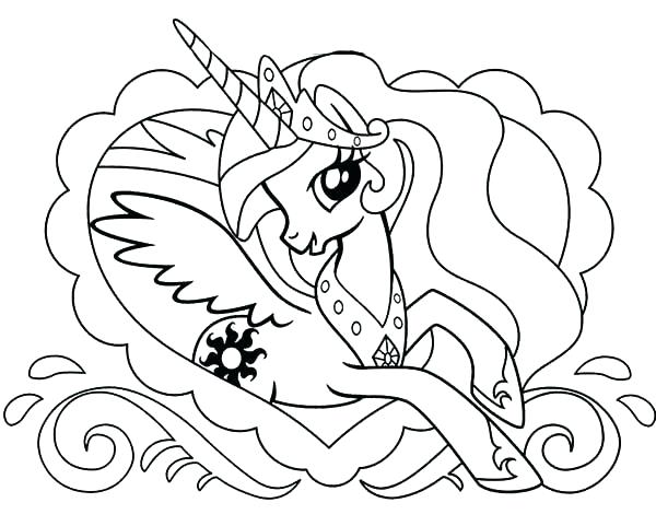 600x481 Princess Unicorn Coloring Pages Free Sheets Cute Baby Unicorn