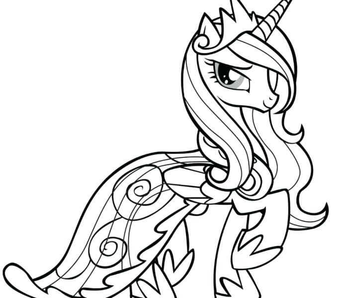 678x600 Cute Unicorn Coloring Pages To Print