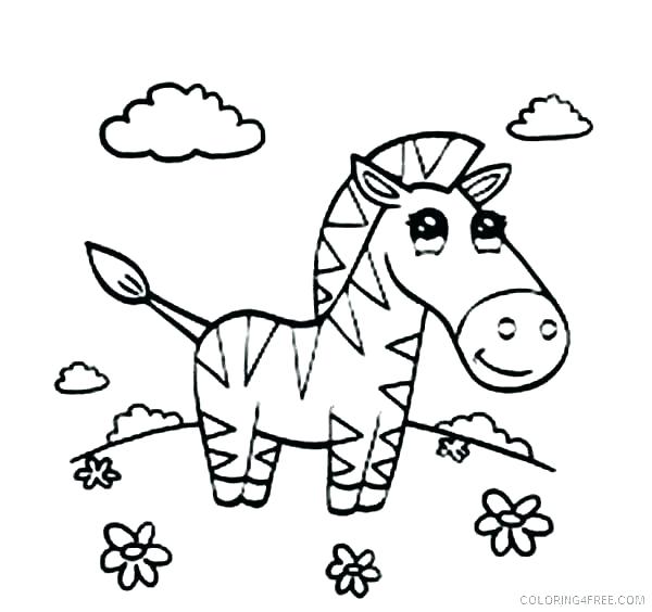 600x564 Cute Baby Zebra Coloring Pages Color Page Sheets For Kids