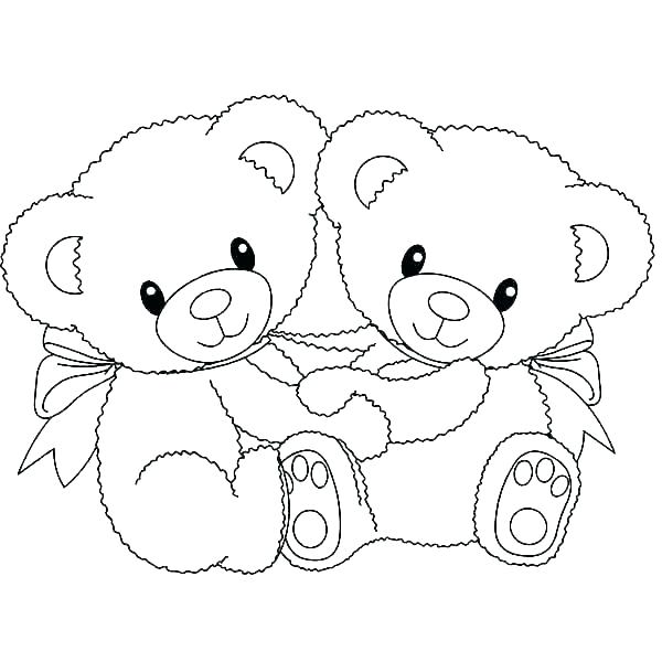 600x600 Teddy Bears Coloring Pages Shippa.co