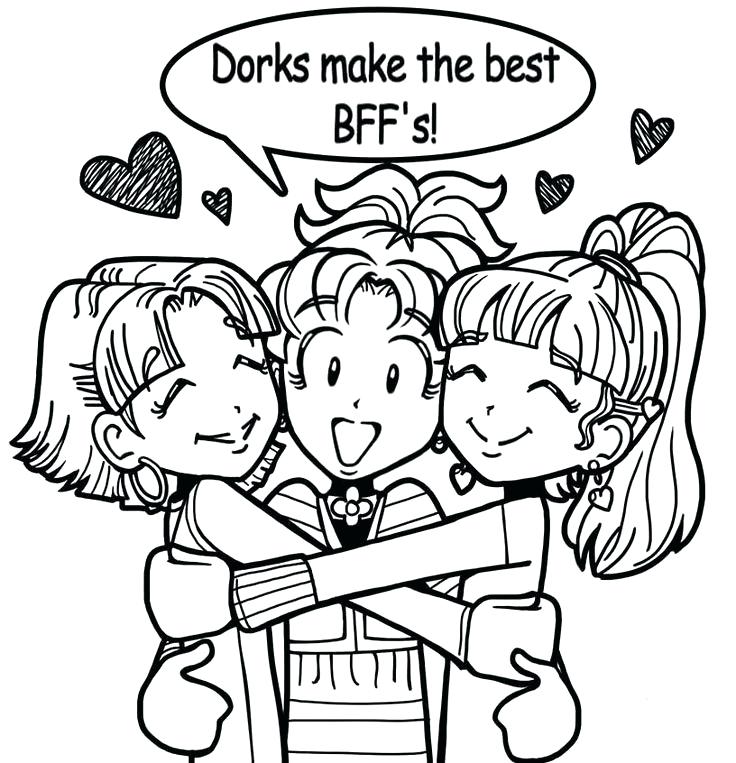 736x763 Bff Coloring Pages Cute Best Friend Printable