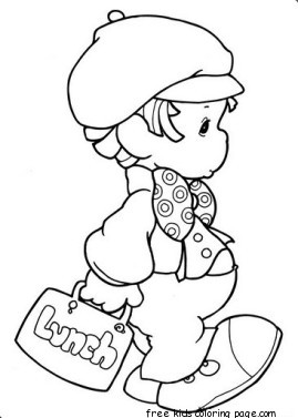 269x377 Printable Precious Moments Cute Boy Coloring Pagesfree Printable