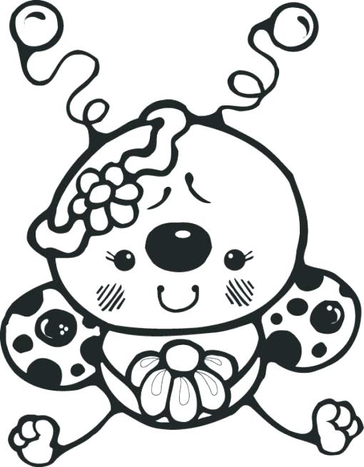 510x655 Cute Ladybug Coloring Pages Lady Bug Color Page Sheet Cute Ladybug