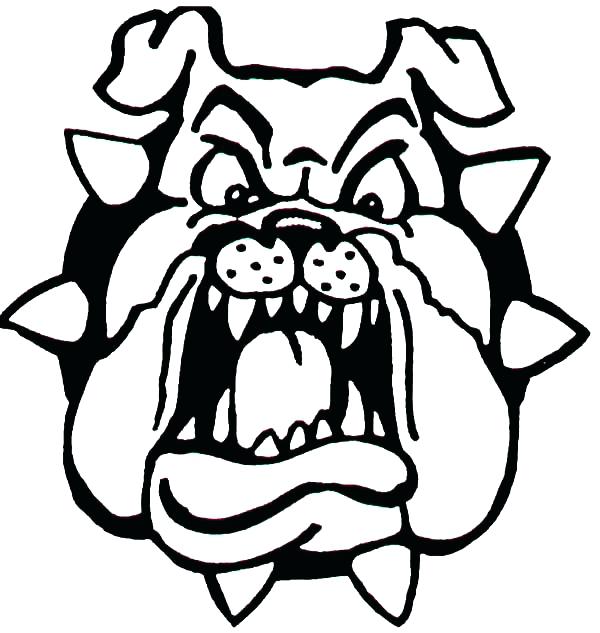600x633 Bulldog Pictures To Color Georgia Bulldogs Coloring Pages Bulldog