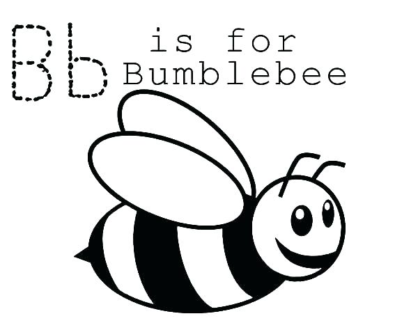 600x464 Cute Bumble Bee Coloring Pages Ideal Image Little Bumblebee Page
