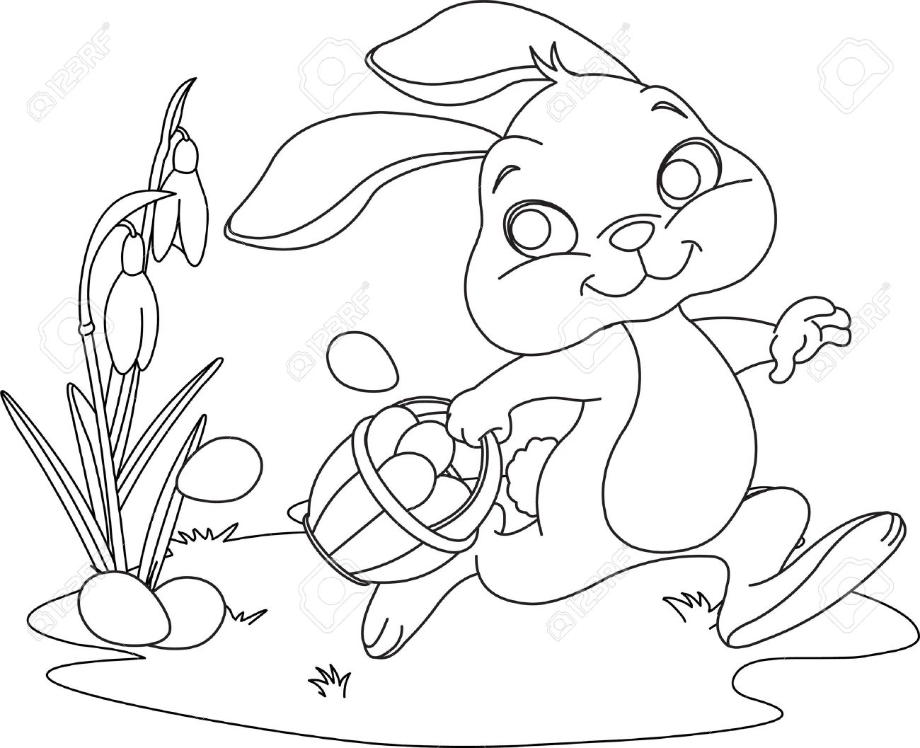1300x1057 Coloring Cute Bunny Coloring Pages