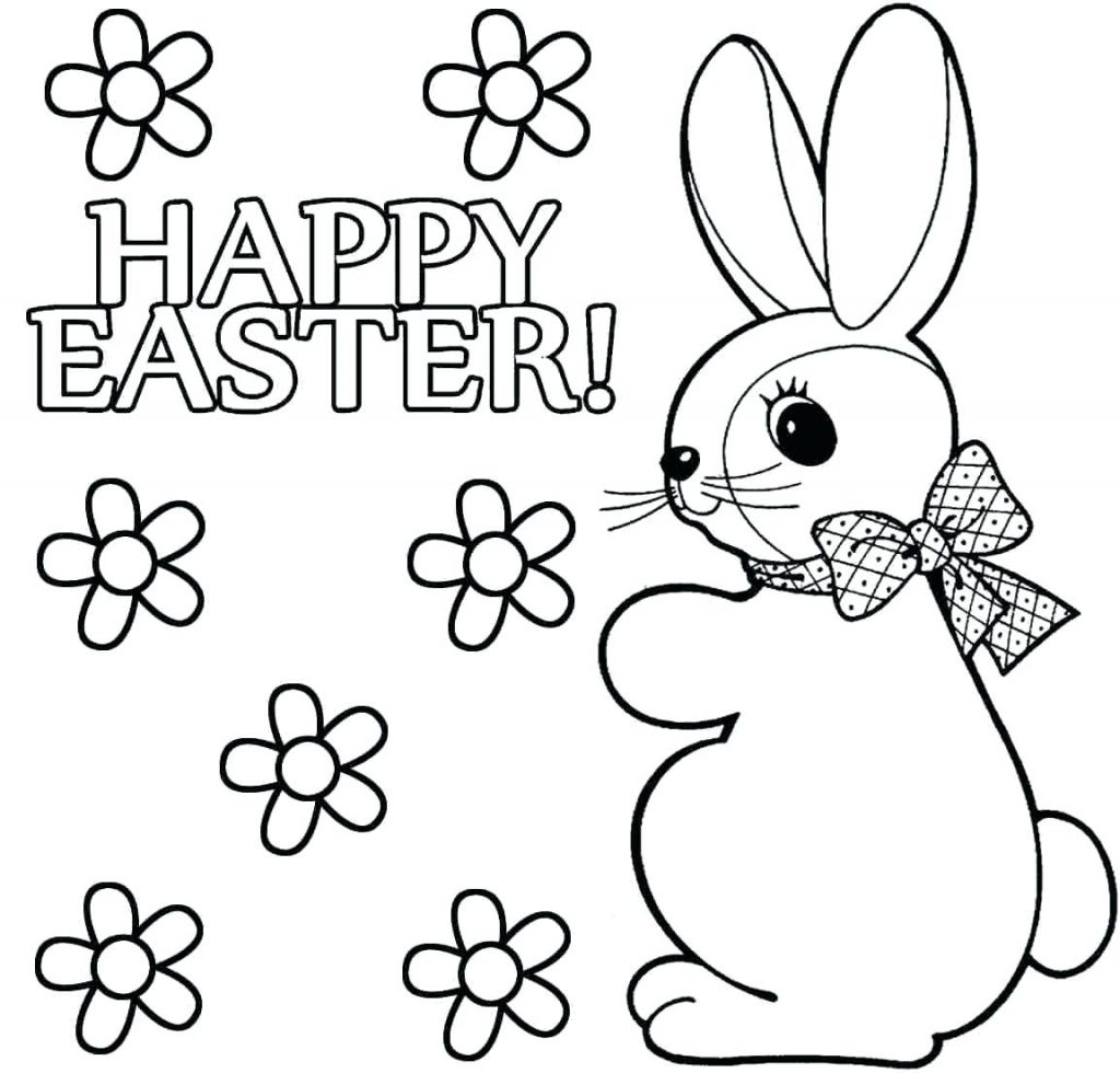 1024x980 Coloring Pages ~ Rabbit Coloring Pages Cute Bunny Page For Kids