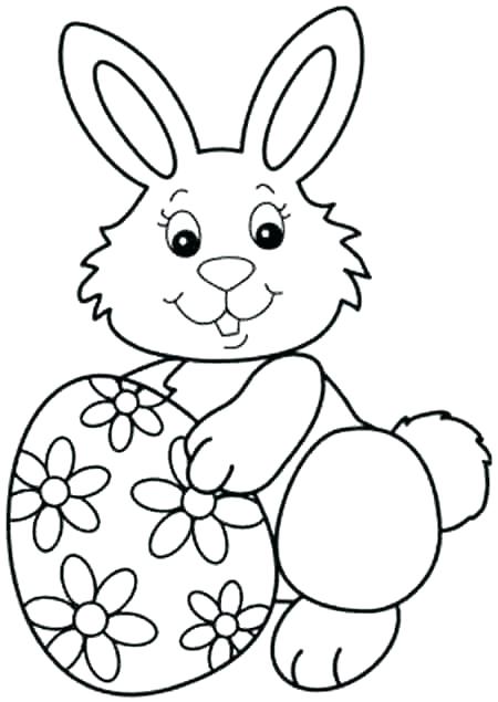 450x635 Easter Bunny Coloring Pages That You Can Print