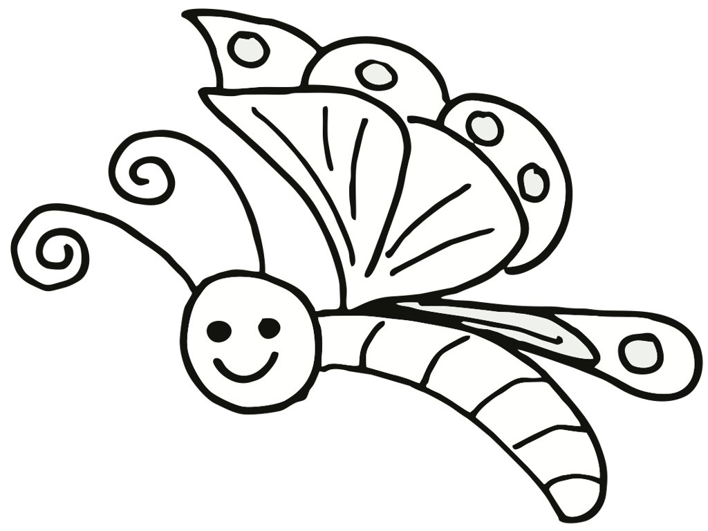 1024x768 Free Printable Butterfly Coloring Pages For Kids