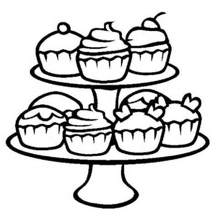 700x713 Coloring Pages Of Luxury Coloring Pages Of Cakes 14 For Download
