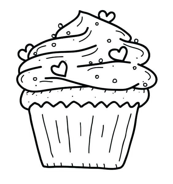 564x600 Pinkalicious Coloring Page Cup Cake Coloring Pages Cupcake