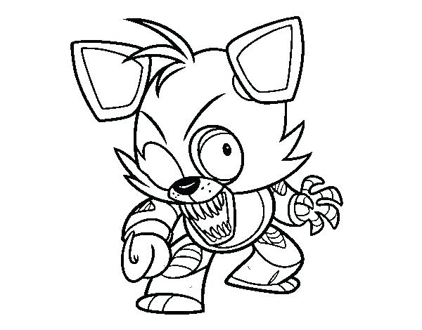 600x470 Cute Foxy Coloring Pages Fancy Plush Design Foxy Coloring Pages