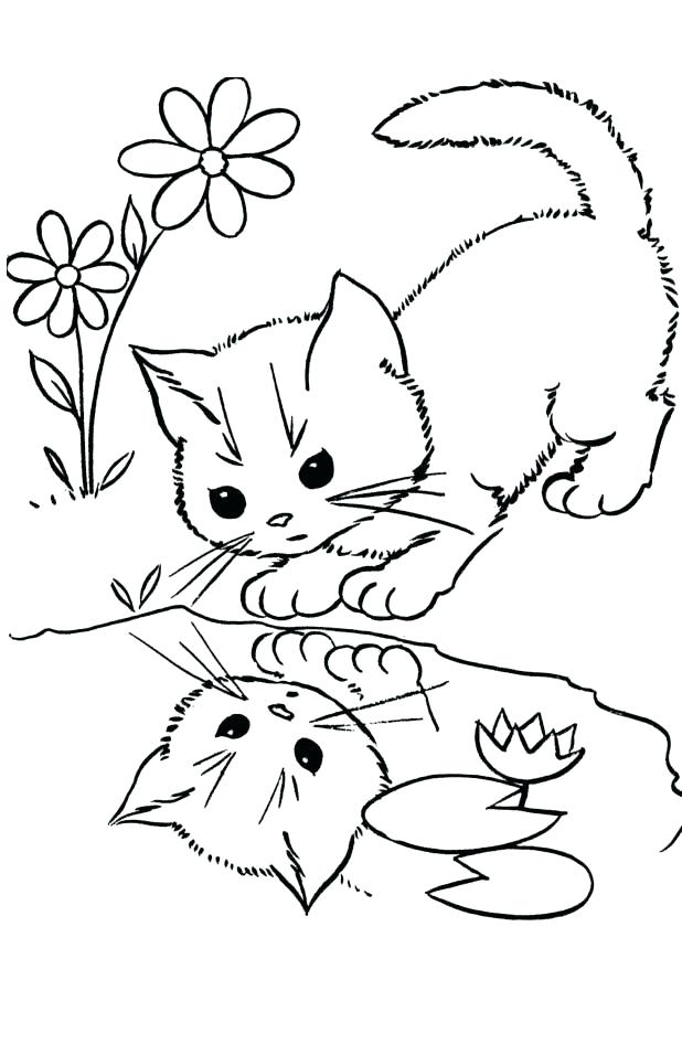 618x946 Cute Cat Coloring Pages Free Printable Cat Coloring Pages