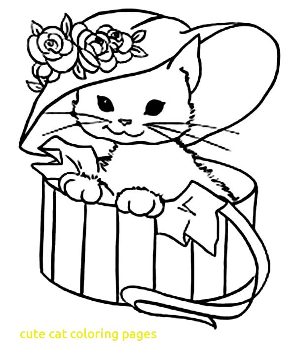 600x733 Kitty Cat Coloring Pages