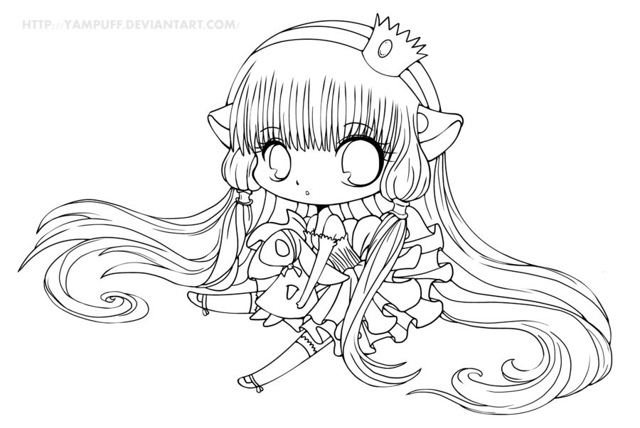 900x603 Cute Chibi Coloring Pages Yampuff Art Mini Bebo Pandco