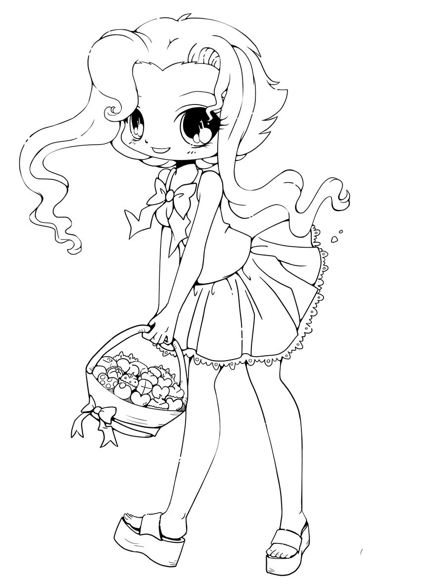 877x1185 Free Printable Chibi Coloring Pages For Kids Cute Chibi Coloring