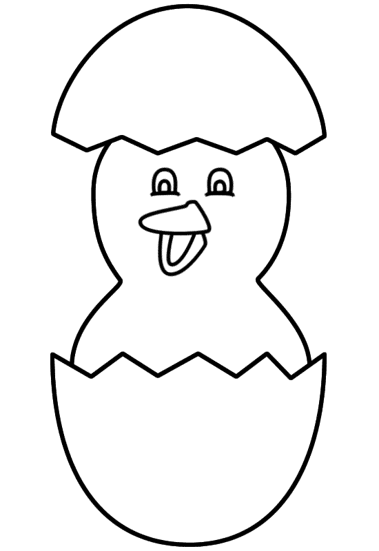 550x800 Easter Chick Coloring Pages