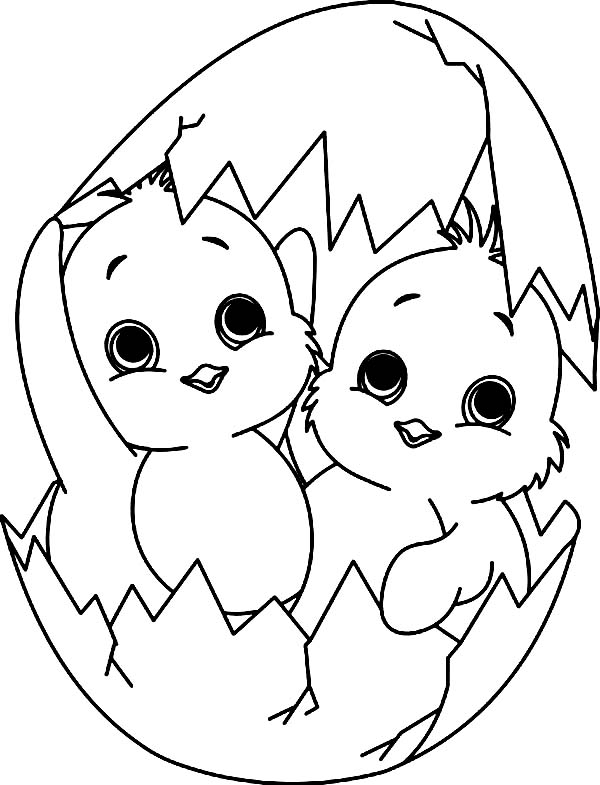 600x785 Best Printable Cute Easter Chick Coloring Pages Easter Free 4098