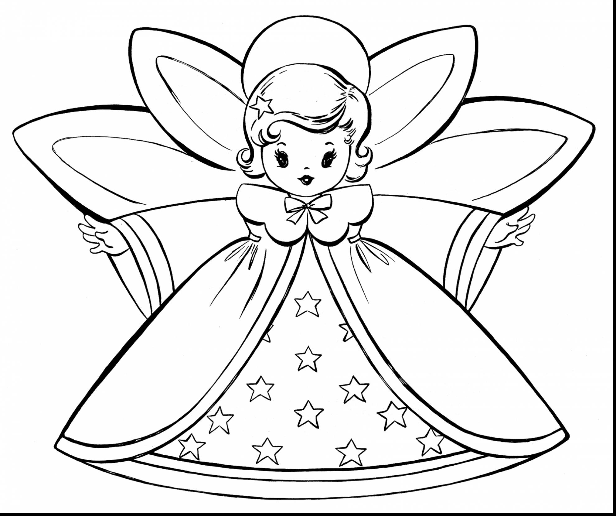 1980x1659 Bow Coloring Pages For Christmas