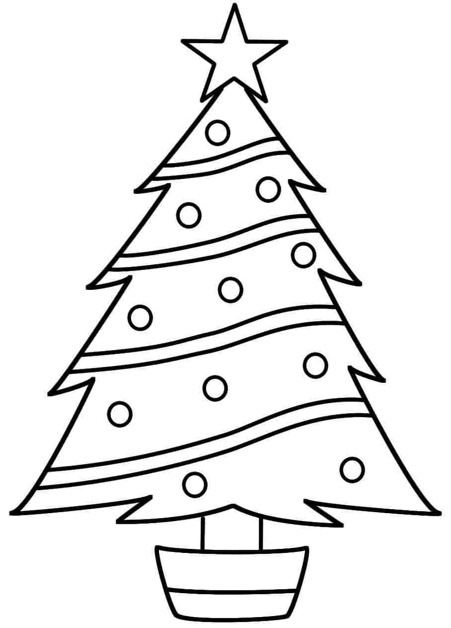 908x1263 Christmas Tree S Coloring Page 03