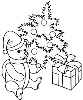 266x320 Cute Christmas Teddy Bear Coloring Pages And Pictures,photos