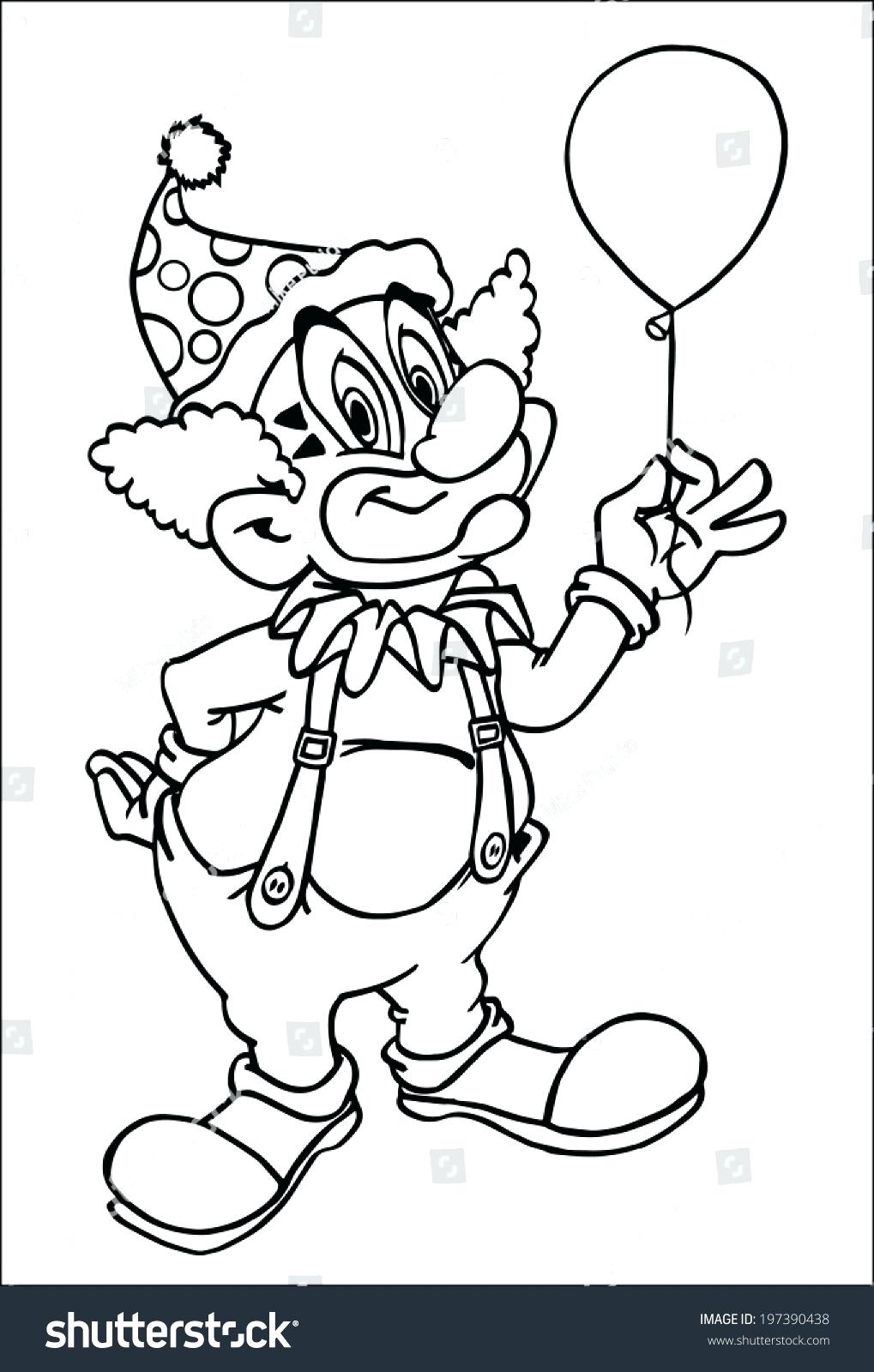 1019x1600 Coloring Page ~ Clown Coloring Page Scary Ng Pages Regarding